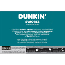 Dunkin Donuts S’mores Flavored Coffee, Medium Roast, Keurig K-Cups- 10 Count