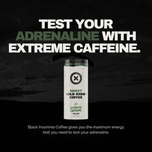 Black Insomnia Coffee Extreme Caffeine Cold Brew Ready to Drink Cans