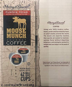 Harry & David Moose Munch Pumpkin Pecan Flavored Single Serve Coffee Cups - 42 Count