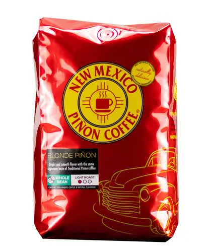New Mexico Piñon Flavored Coffee - Blonde Piñon Whole Bean - 2 LB