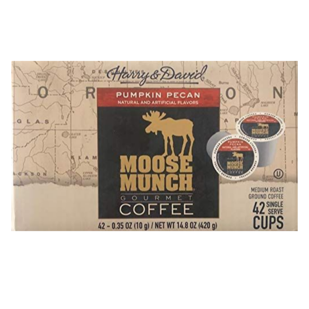 Harry & David Moose Munch Pumpkin Pecan Flavored Single Serve Coffee Cups - 42 Count