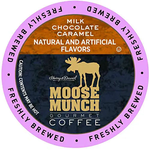 Moose Munch Milk Chocolate Caramel Single Serve Coffee Cups - 18 Count