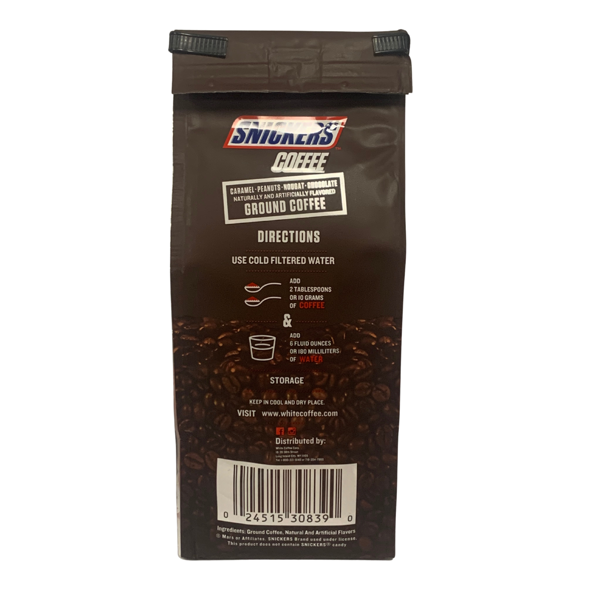 Snickers Caramel Peanut Nougat Chocolate Flavored Ground Coffee snickers-caramel-peanut-nougat-chocolate-flavored-ground-coffee