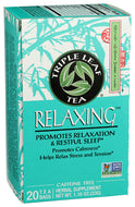 Triple Leaf Tea Relaxing Herbal Tea Bags - 20 Count (Case of 6)