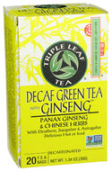 Triple Leaf Tea Decaf Green With Ginseng Tea Bags - 20 Count (Case of 6) (Copy)
