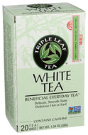 Triple Leaf Tea White Tea Bags - 20 Count (Case of 6)