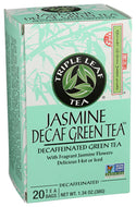 Triple Leaf Tea Decaf Jasmine Green Tea Bags - 20 Count (Case of 6)