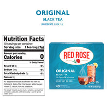 Red Rose Original Black Tea Bags - 40 Count