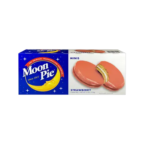 MoonPie Mini Strawberry Flavored Marshmallow Sandwich - 6 Count
