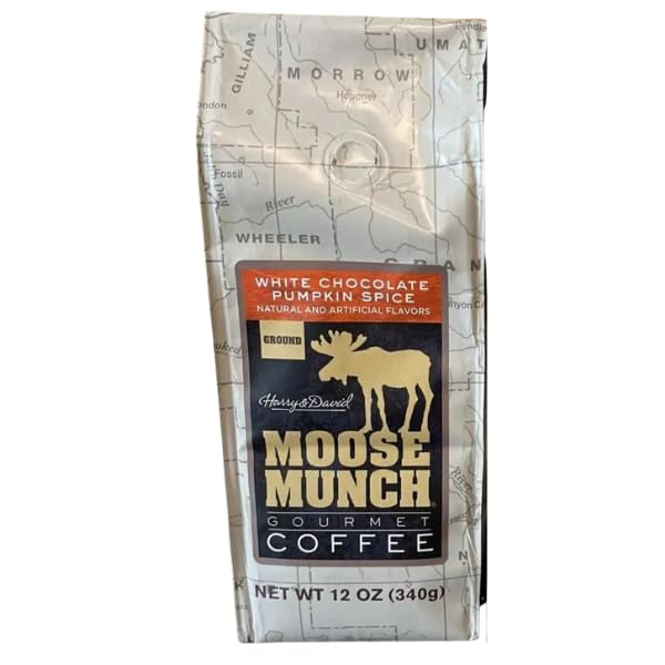 Harry & David Moose Munch White Chocolate Pumpkin Spice Flavored Ground Coffee - 12 Ounce