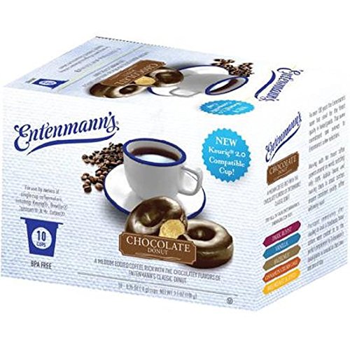 Entenmann's Coffee Chocolate Donut Single Serve Cups - 10 Count (Case of 4)