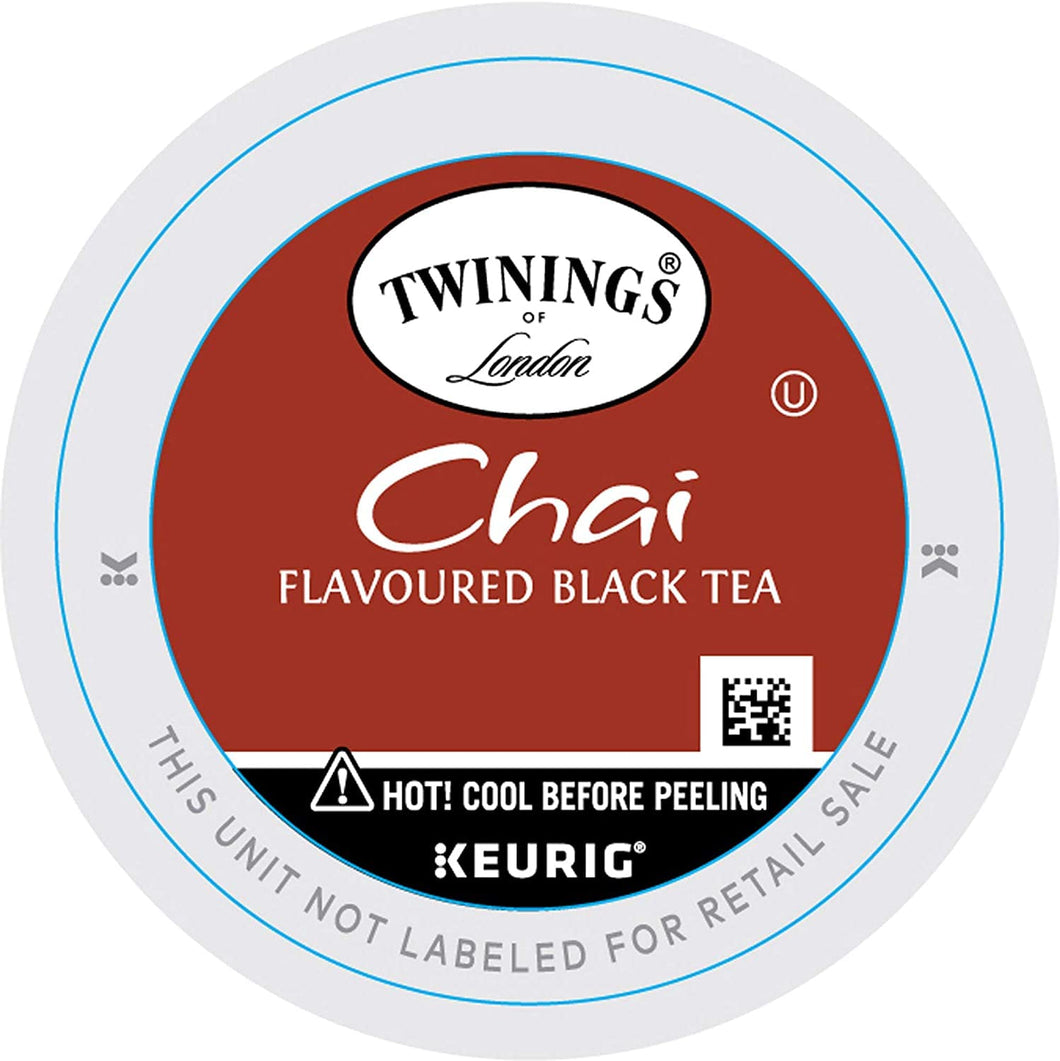 Twinings Chai Flavored Black Tea K-Cups - 24 Count