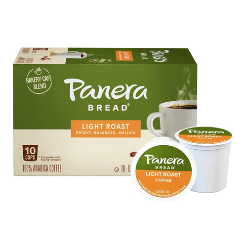 Panera Bread Coffee - Light Roast Single Serve Cups (for Keurig) - 10 Count