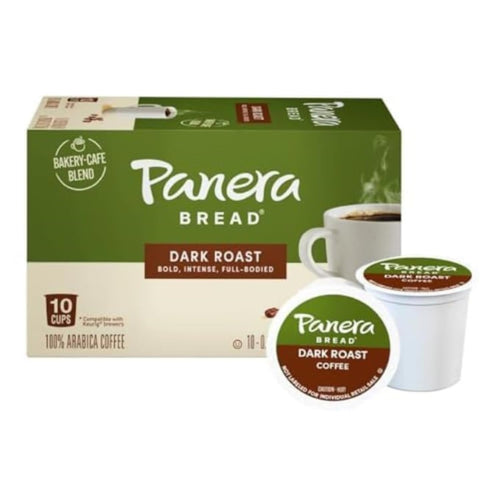 Panera Bread Coffee - Dark Roast Single Serve Cups (for Keurig) - 10 Count