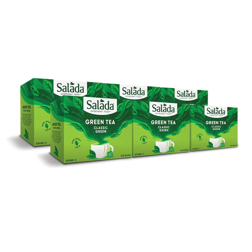 Salada Natural Pure Green Tea Bags - 40 Count (Case of 6)