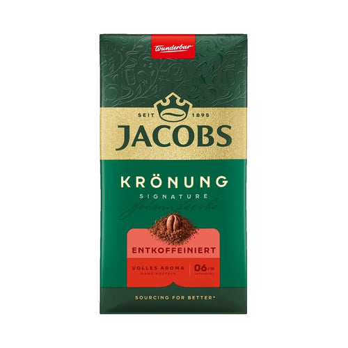 Jacobs Kronung Entkoffeiniert Decaf Ground Coffee - 17.6 Ounce