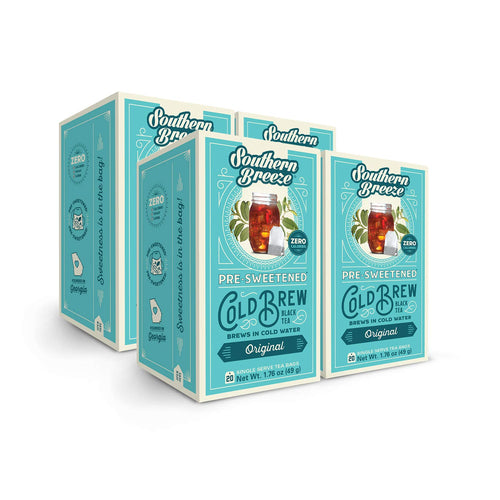 Southern Breeze Cold Brew Original Iced Tea Bags - 20 Count (Case of 4)