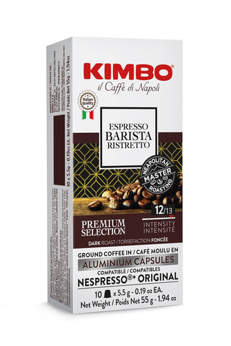 Kimbo Ristretto Medium-Dark Roast Aluminum Nespresso Compatible Pods - 10 Count