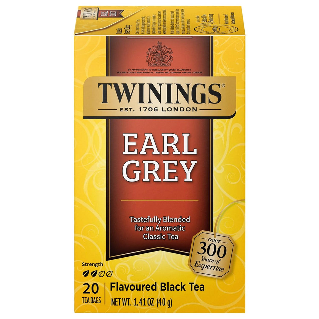 Twinings Earl Grey Black Tea Bags - 20 Count