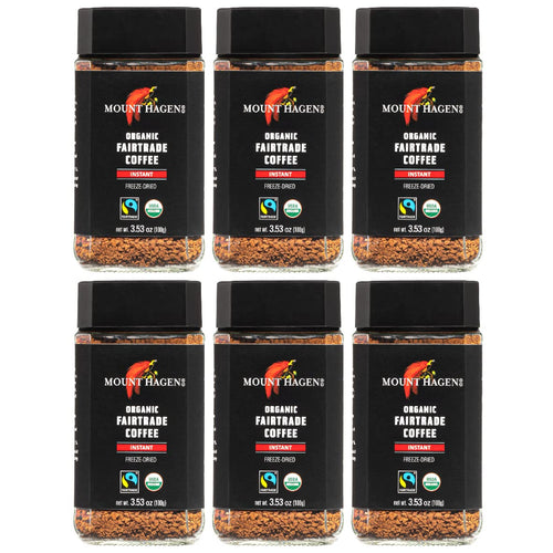 Mount Hagen Organic Freeze Dried Instant Coffee - 3.53 oz (Case of 6)