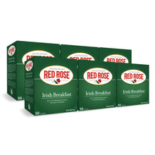 Red Rose Irish Breakfast Black Tea Bags - 50 Count (Case of 6)