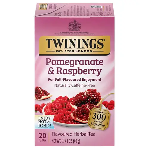 Twinings Pomegranate Raspberry Herbal Tea Bags - 20 Count