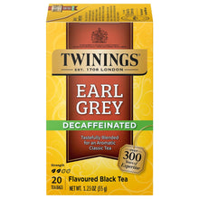 Twinings Decaf Earl Grey Black Tea Bags - 20 Count (Case of 6)