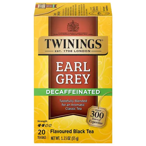 Twinings Decaf Earl Grey Black Tea Bags - 20 Count