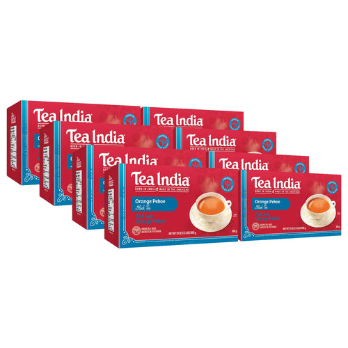 Tea India Orange Pekoe Black Tea Bags - 216 Count (Case of 8)