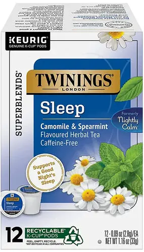 Twinings Tea Sleep Chamomile & Spearmint Herbal Tea K-Cups - 12 Count