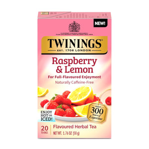 Twinings Raspberry & Lemon Herbal Tea Bags - 20 Count