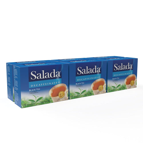 Salada Naturally Decaf Black Tea Bags - 72 Count (Case of 6)