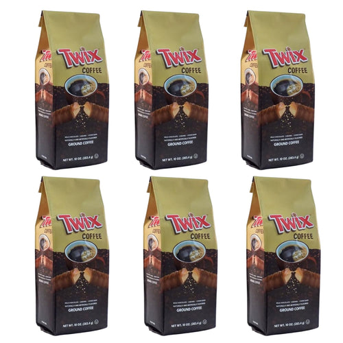 Twix Milk Chocolate Caramel Cookie Bar Ground Coffee - 10 Ounce (Case of 6)