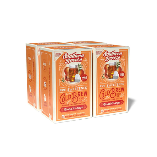 Southern Breeze Cold Brew Blood Orange Iced Tea Bags - 20 Count (Case of 4)