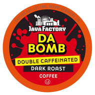 Java Factory Da Bomb High Caffeine Single Serve Coffee - 12 Count (Case of 6)