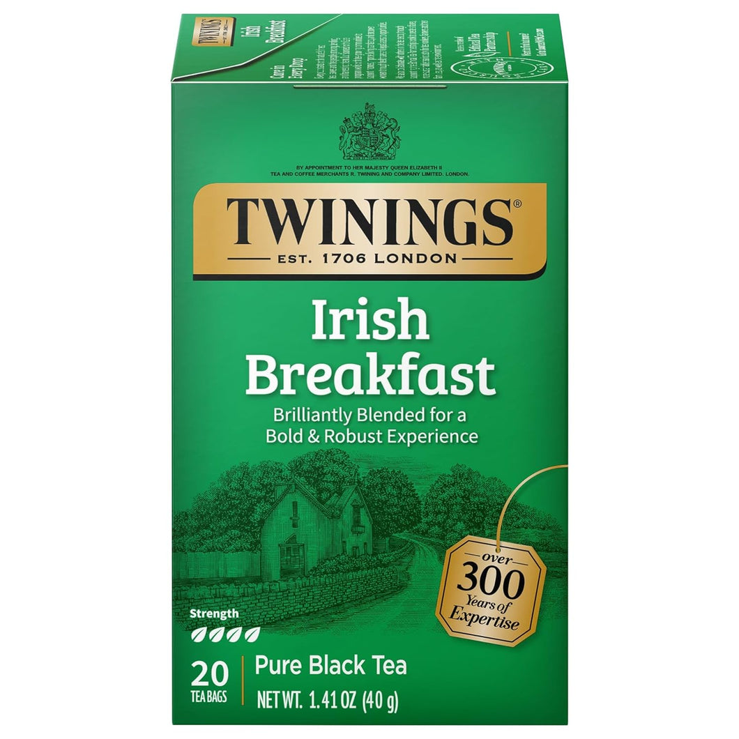 Twinings Irish Breakfast Black Tea Bags - 20 Count
