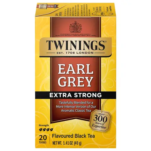 Twinings Tea Earl Grey Extra Bold Black Tea Bags - 20 Count