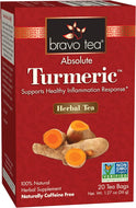 Bravo Tea Absolute Turmeric Herbal Tea Bags - 20 Count (Case of 6)