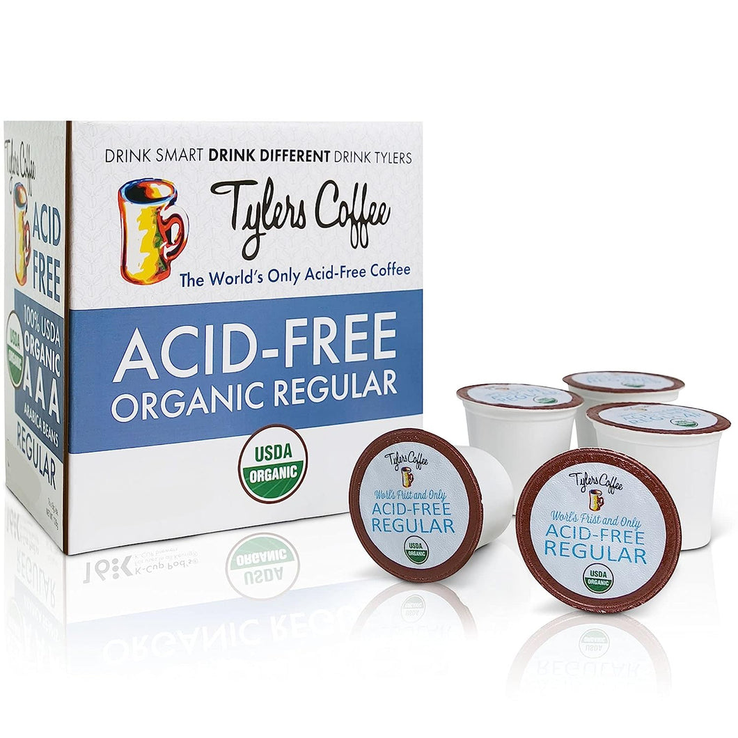 Tyler's Acid Free Organic Coffee - Caffeinated K-Cups - 16 Count