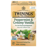 Twinings Buttermint Caffeine Free Herbal Tea Bags - 20 Count (Case of 6)