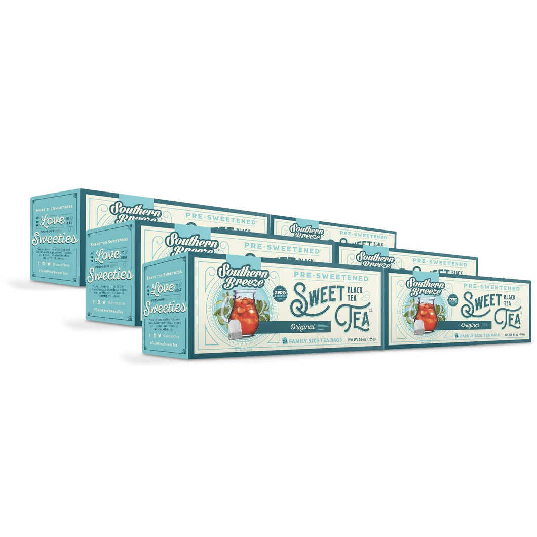 Southern Breeze Sweet Tea Original Iced Tea with Black Tea - 22 Count (Case of 6)