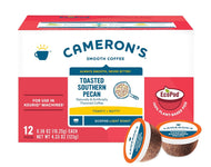 Cameron's Coffee Single Serve Pods - Toasted Southern Pecan - 12 Count (Case of 6)