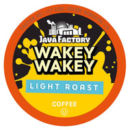 Java Factory Wakey Wakey Light Roast Single Serve Coffee - 12 Count (Case of 6)