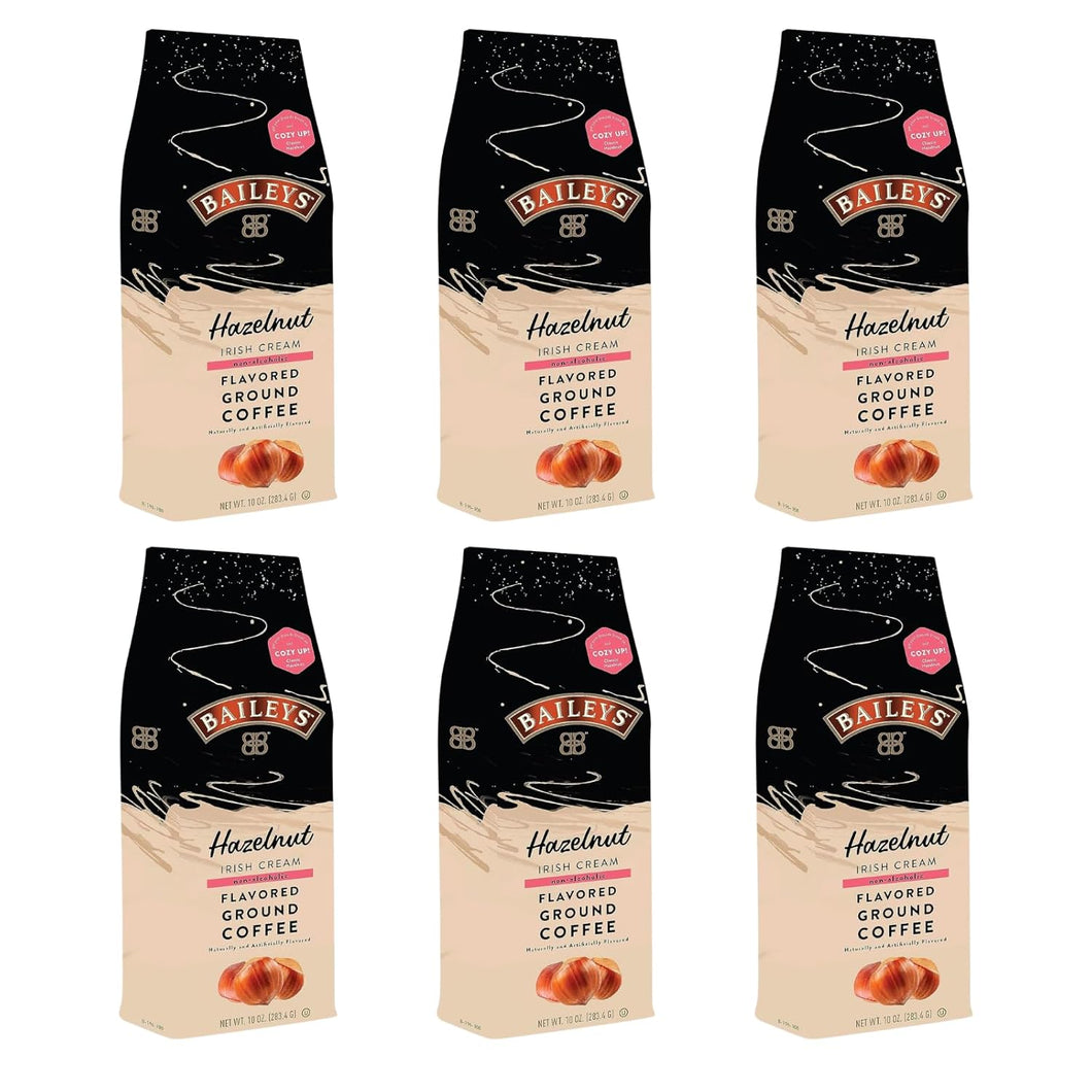 Baileys Irish Cream Hazelnut Flavored Non Alcoholic Ground Coffee - 10 Ounce