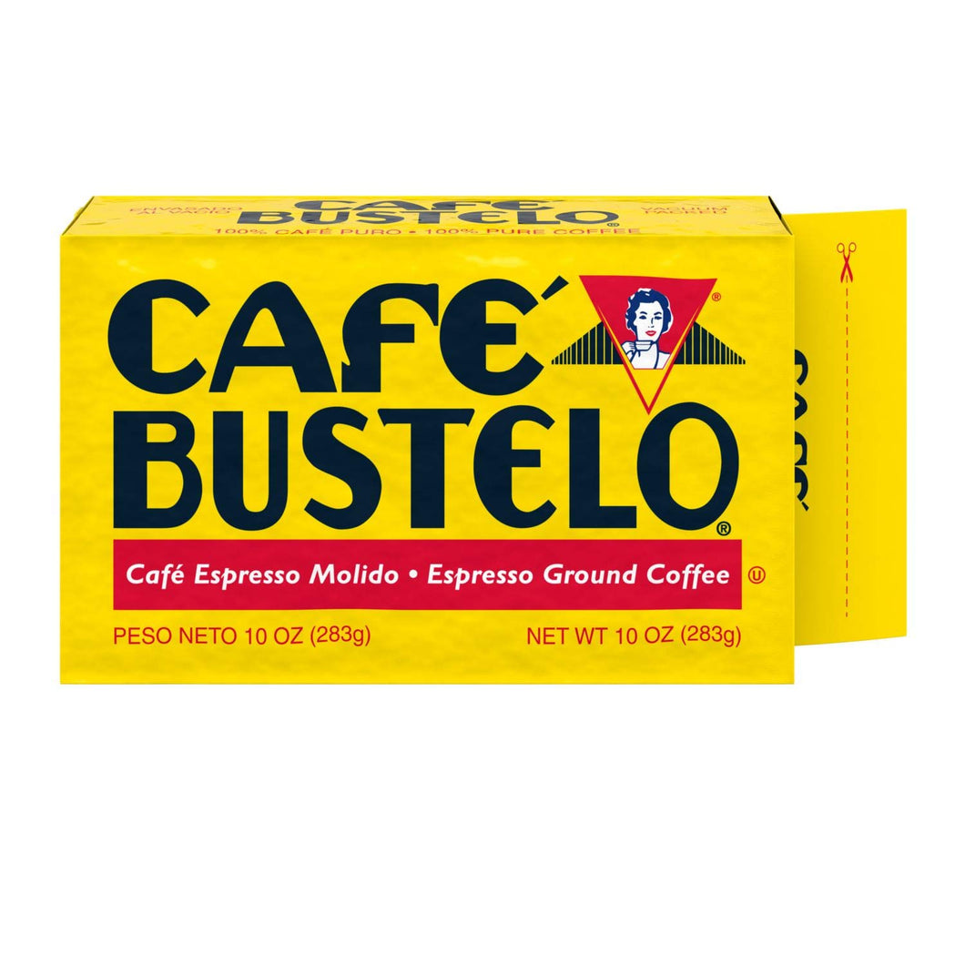 Café Bustelo Espresso Dark Roast Ground Coffee Brick - 10 Ounce