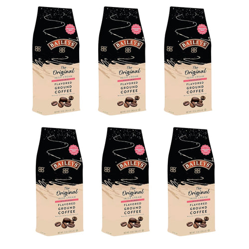 Baileys Original Irish Cream Medium Roast Ground Coffee - 10 Ounce (Case of 6)