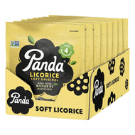 Panda Natural Soft Original Black Licorice Candy - 7 Ounce Bag (Case of 8)