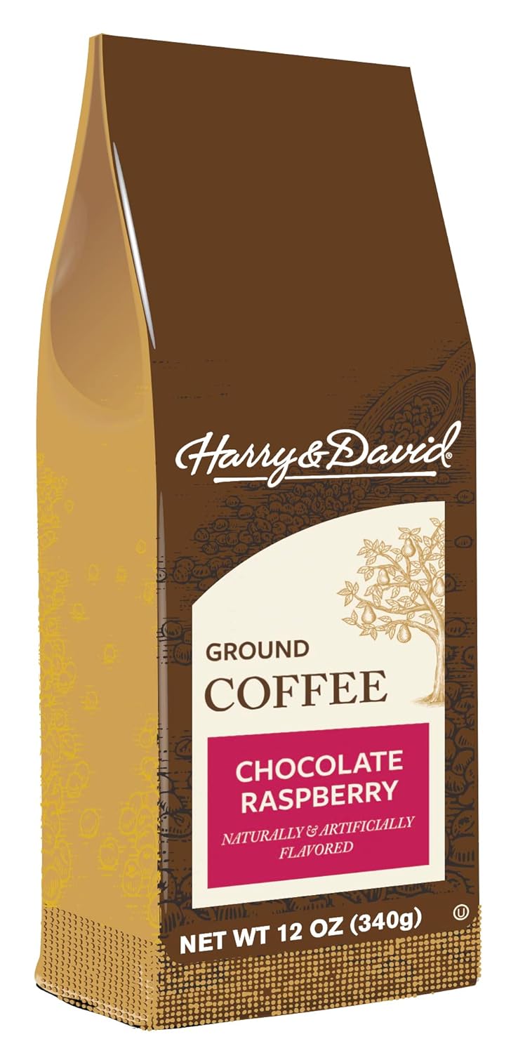 Harry & David Chocolate Raspberry Flavored Ground Coffee - 12 Ounce