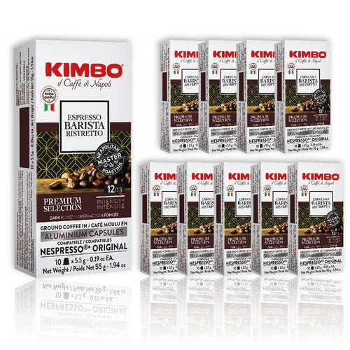 Kimbo Ristretto Dark Roast Nespresso Compatible Pods - 10 Count (Case of 10)