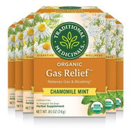 Traditional Medicinals Gas Relief Caffeine Free Herbal Tea - 16 Count (Case of 6)